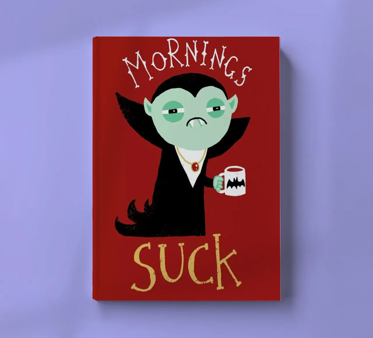 Mornings Suck notebook by DinoMike