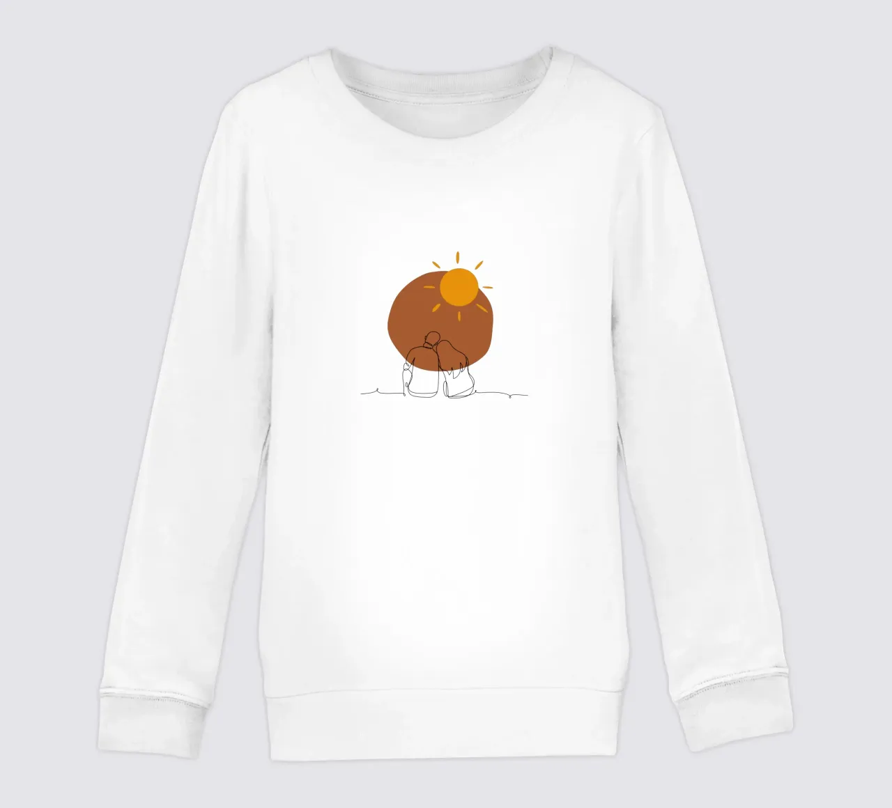 Coppia romantica moderna e minimalista felpa bambino da YSV MINIMALIST
