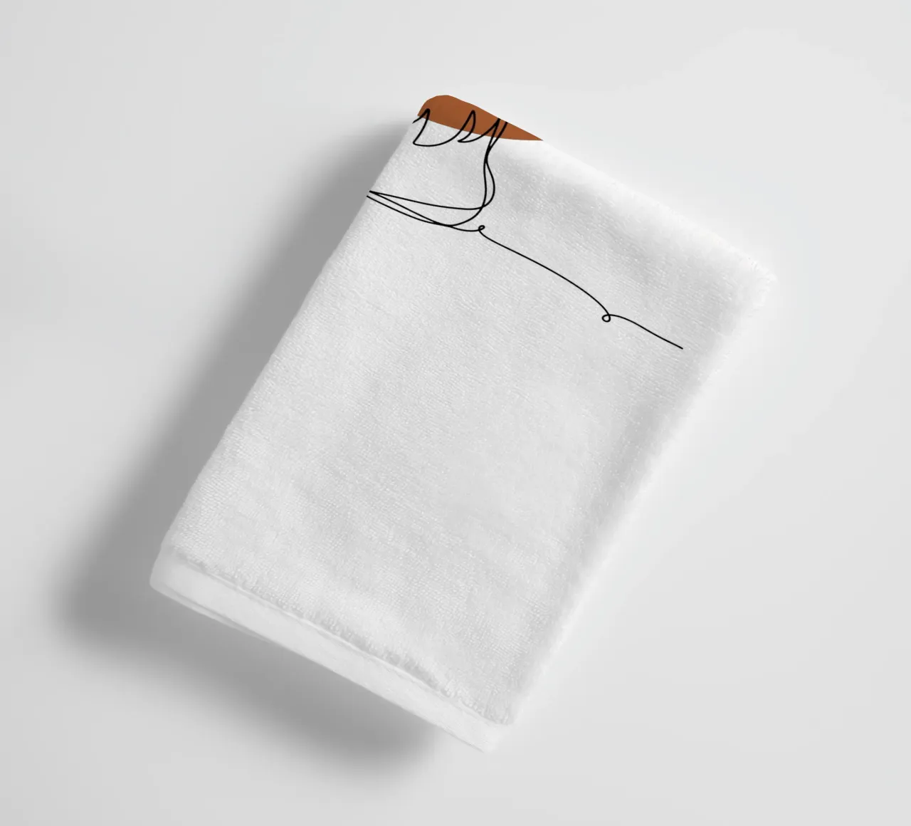 Coppia romantica moderna e minimalista asciugamano da bagno da YSV MINIMALIST