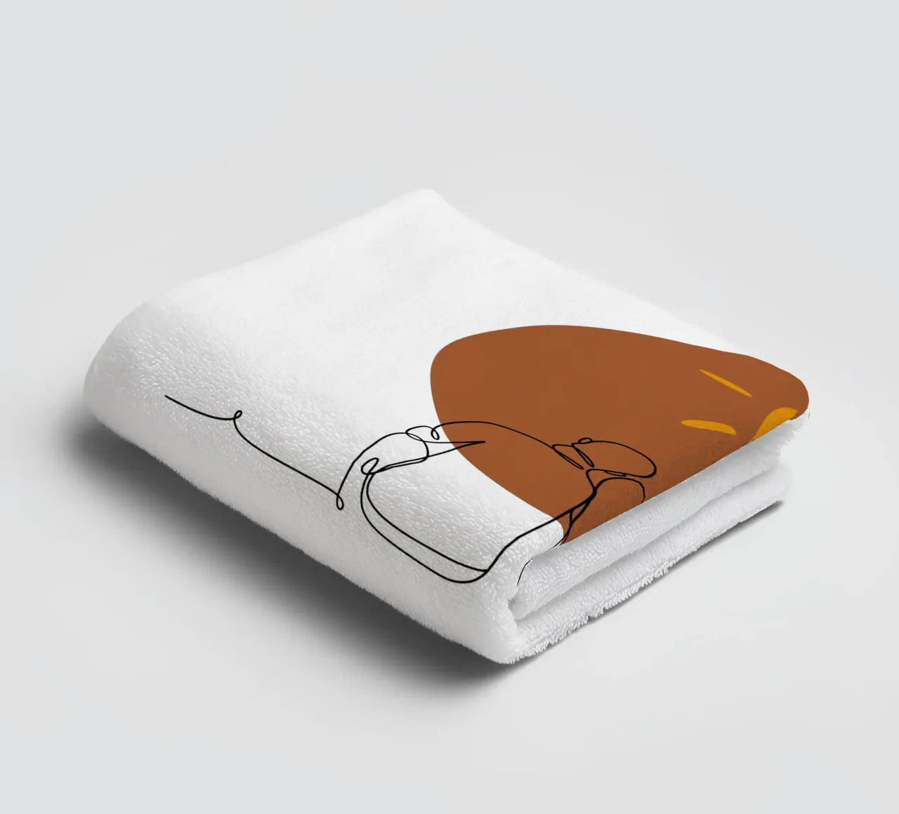 Coppia romantica moderna e minimalista asciugamano da bagno da YSV MINIMALIST