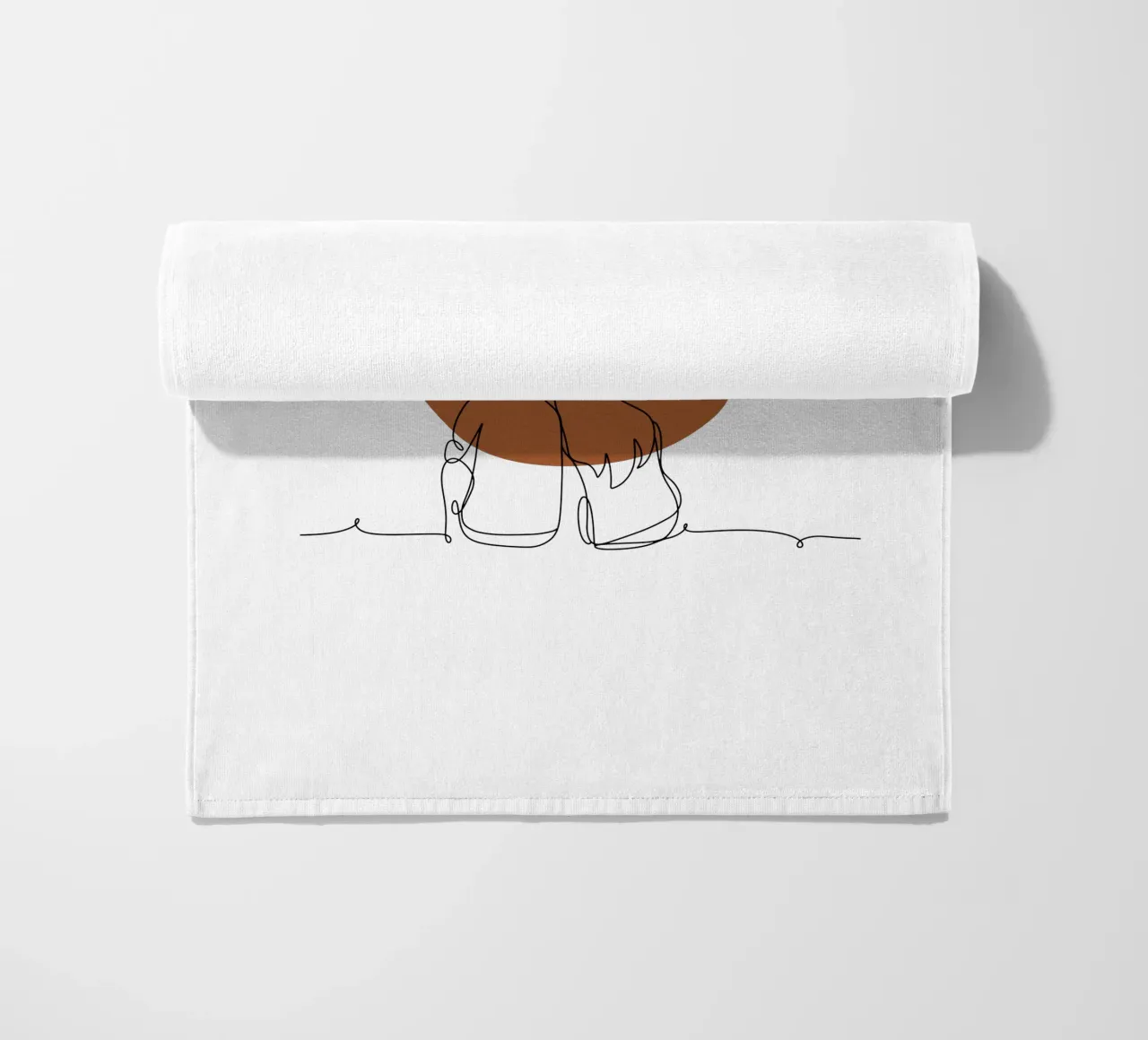 Coppia romantica moderna e minimalista telo mare da YSV MINIMALIST