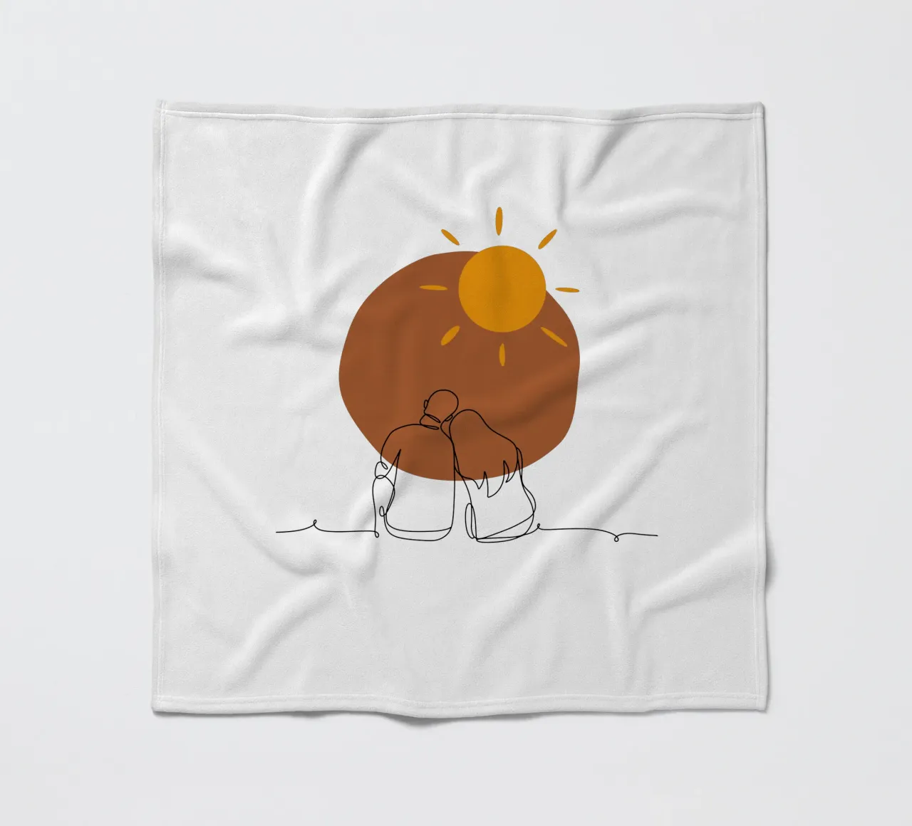 Coppia romantica moderna e minimalista coperta in pile da YSV MINIMALIST