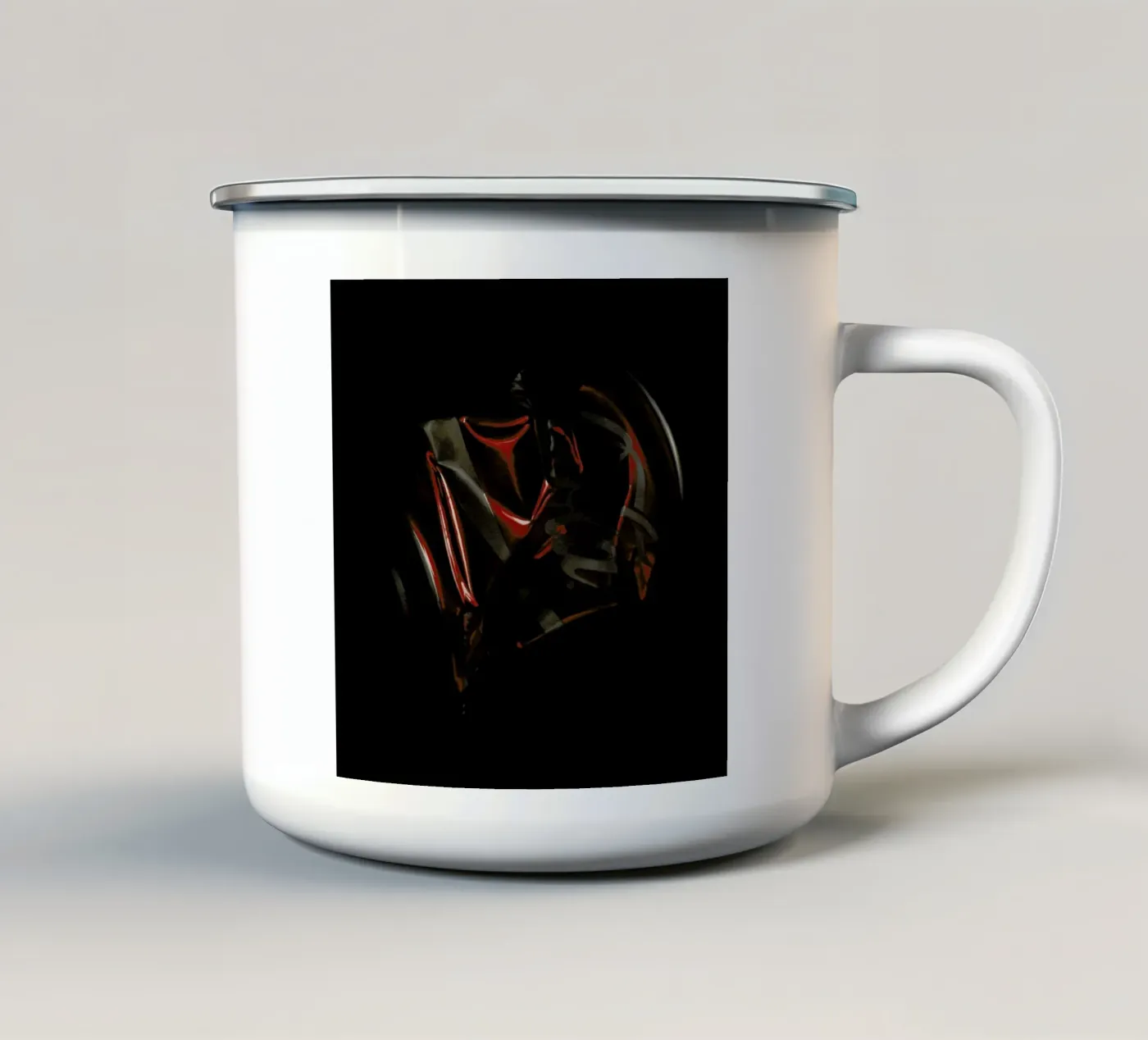 Usagé Coca enamel mug by Jérôme Romain