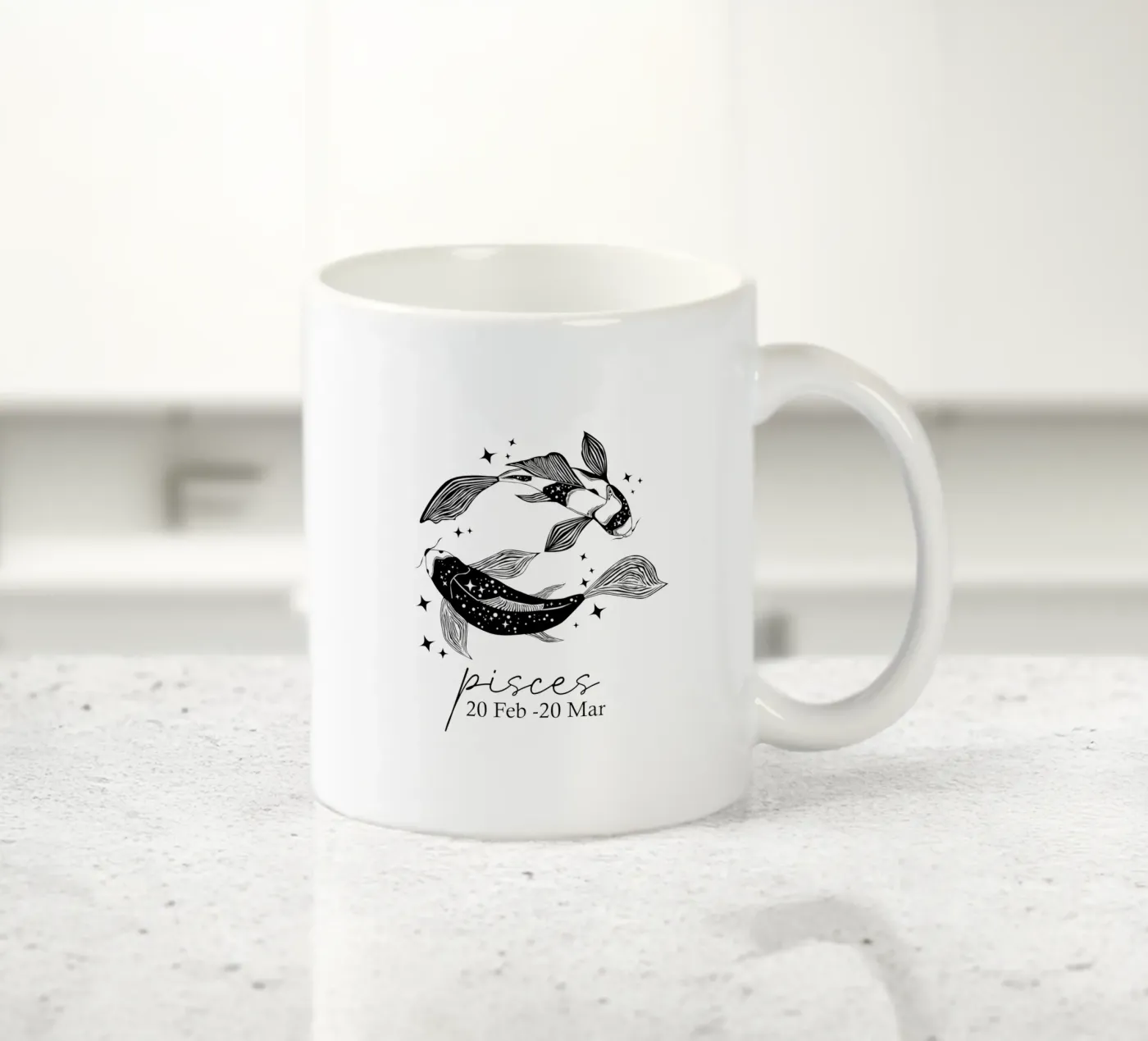 Pesces ceramic mug by Indigo Rain