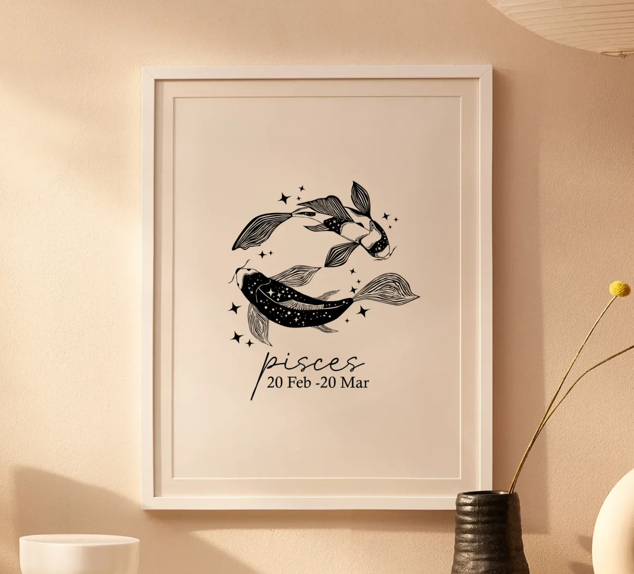 Pesces poster con telaio in plastica da Indigo Rain