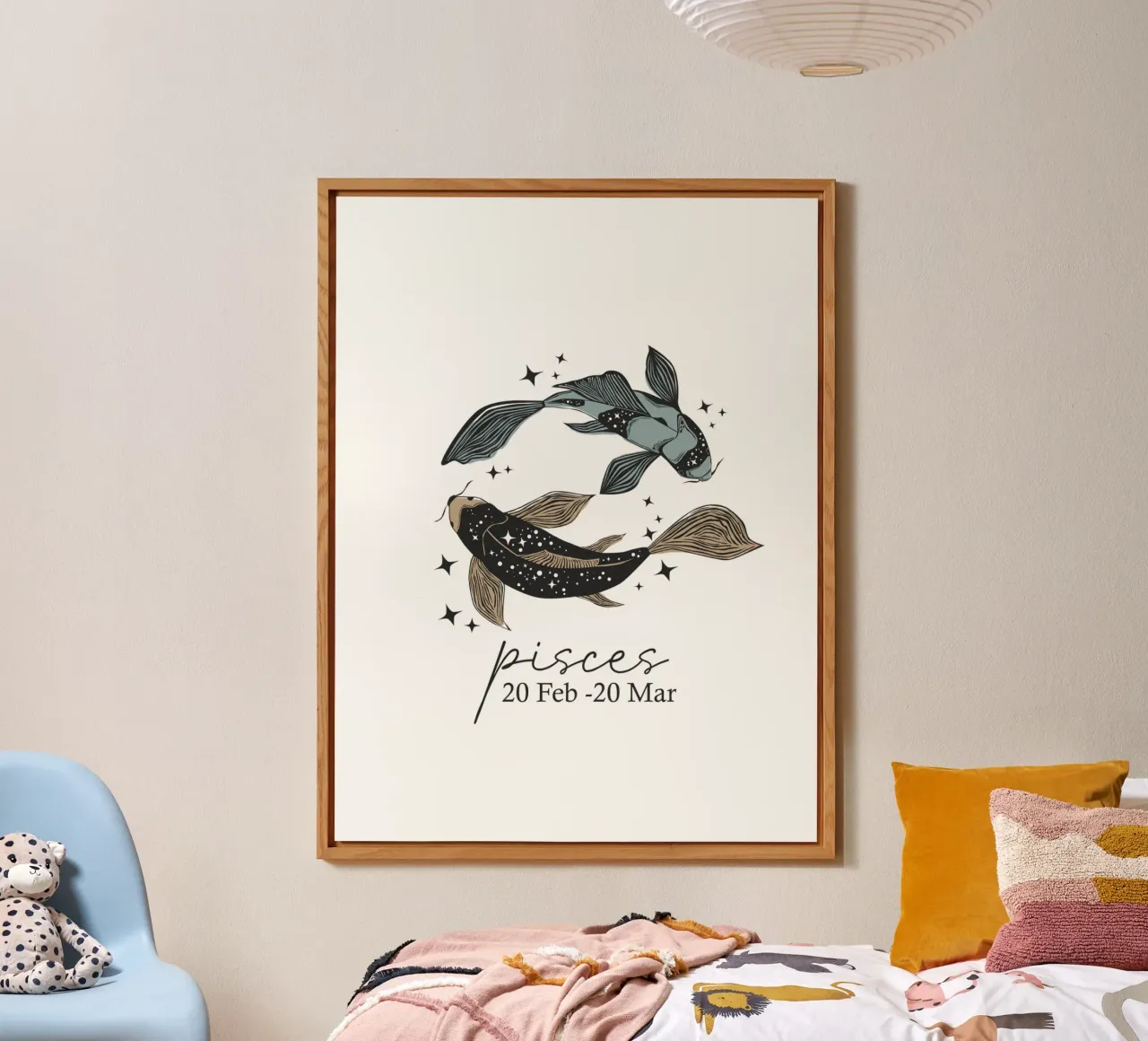 Design retrò Pesces alluminio dibond da Indigo Rain