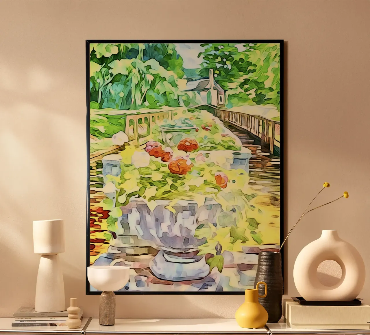 Isola di Mainau, motivo 1 poster da ZAMART