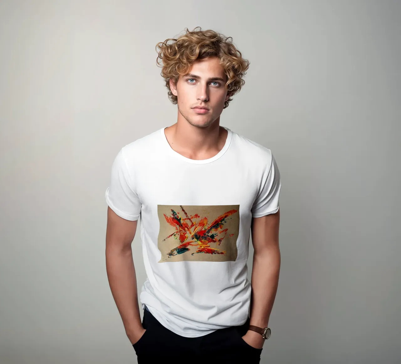 NATURAL STYLE 14 t-shirt da Thierry Vobmann Abstract painting