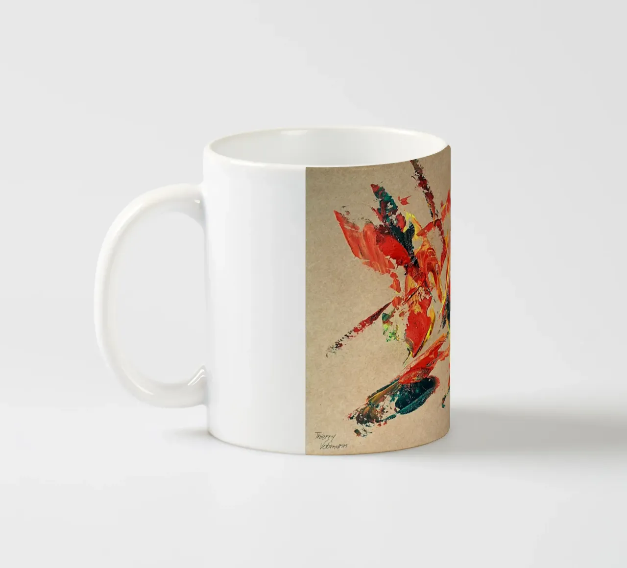 NATURAL STYLE 14 tazza in ceramica da Thierry Vobmann Abstract painting