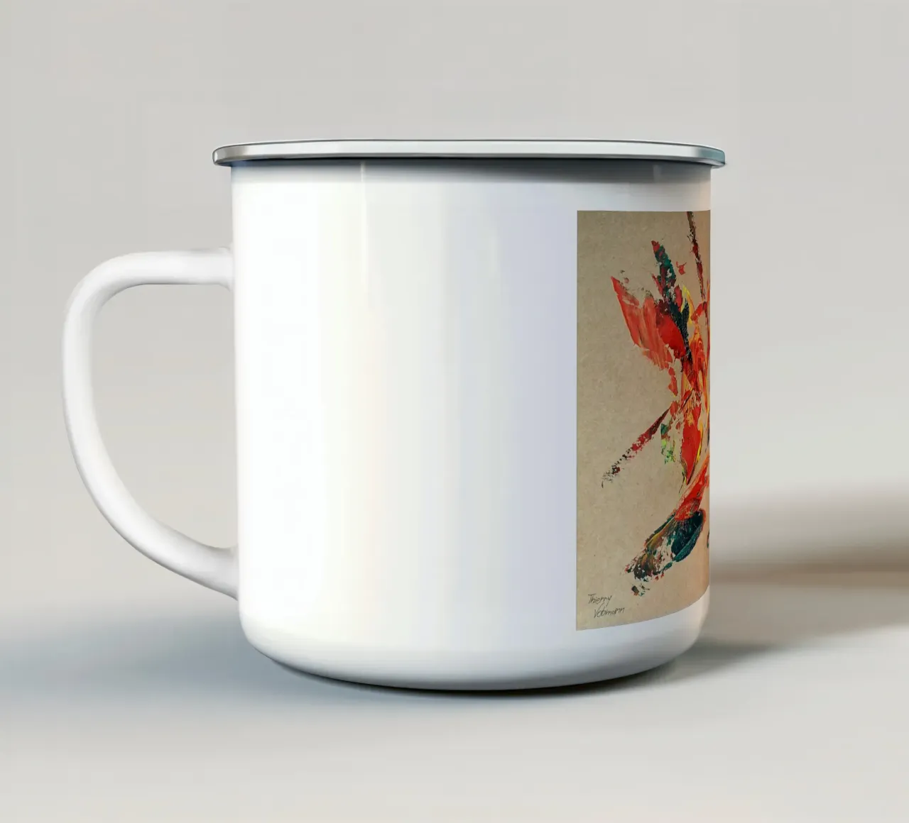 NATURAL STYLE 14 tazza in smalto da Thierry Vobmann Abstract painting