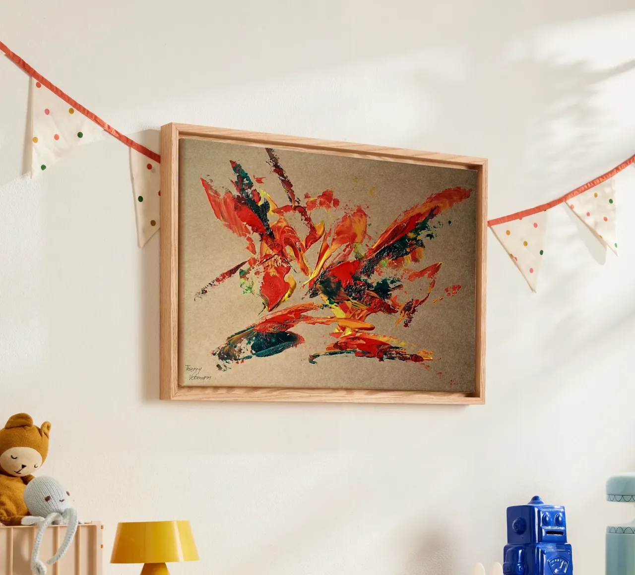 NATURAL STYLE 14 tela con Cornice a cassetta da Thierry Vobmann Abstract painting