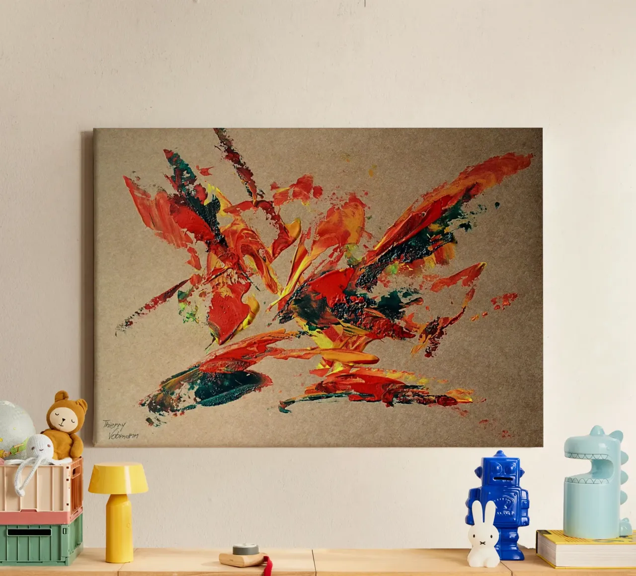 NATURAL STYLE 14 tela con Cornice a cassetta da Thierry Vobmann Abstract painting