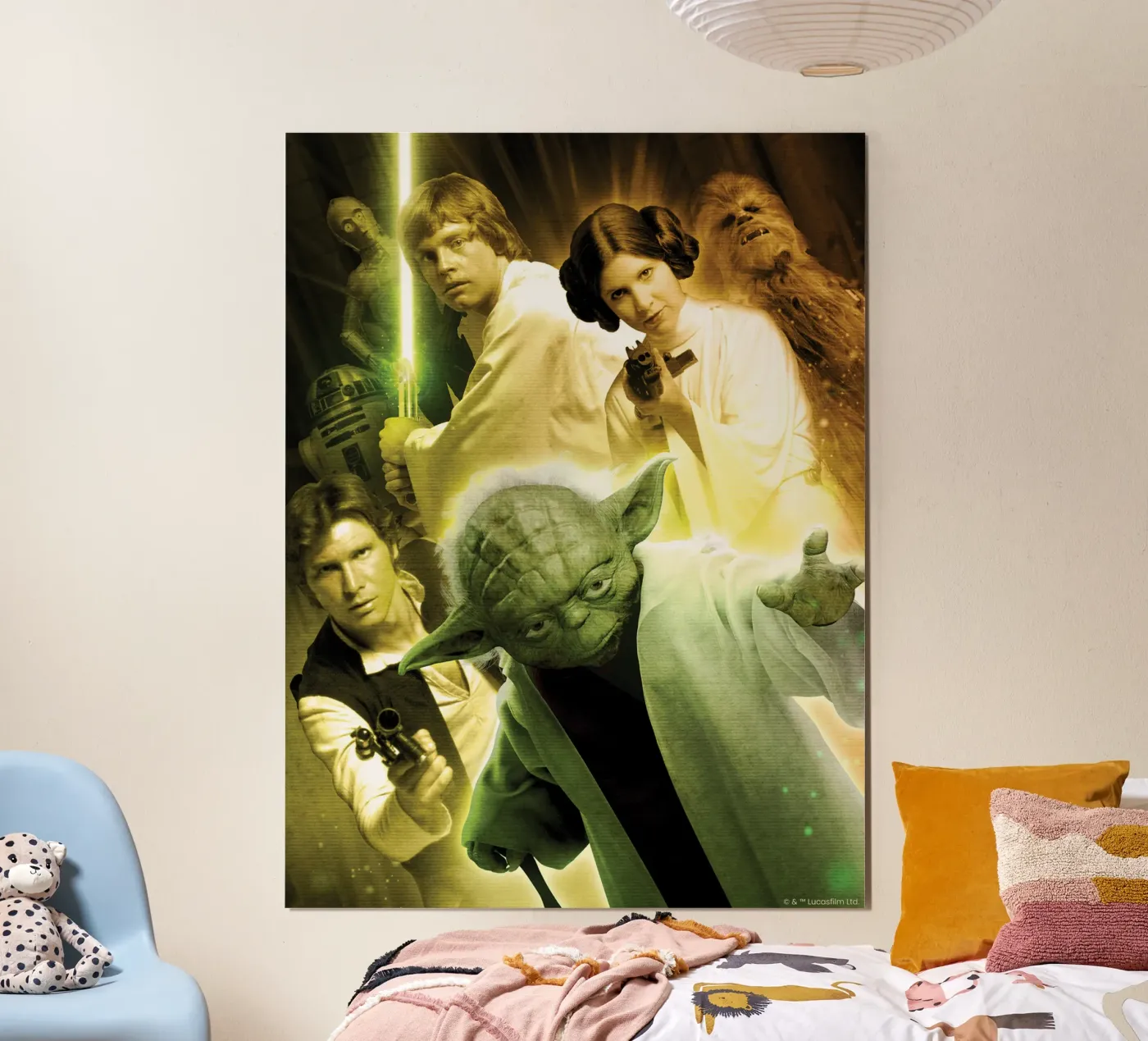 HELDEN DER REBELLION poster met houten frame van Star Wars