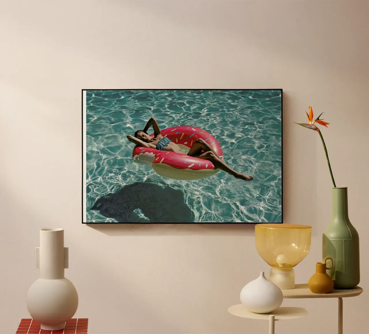 Pool Affairs acryl van Marie Bärsch