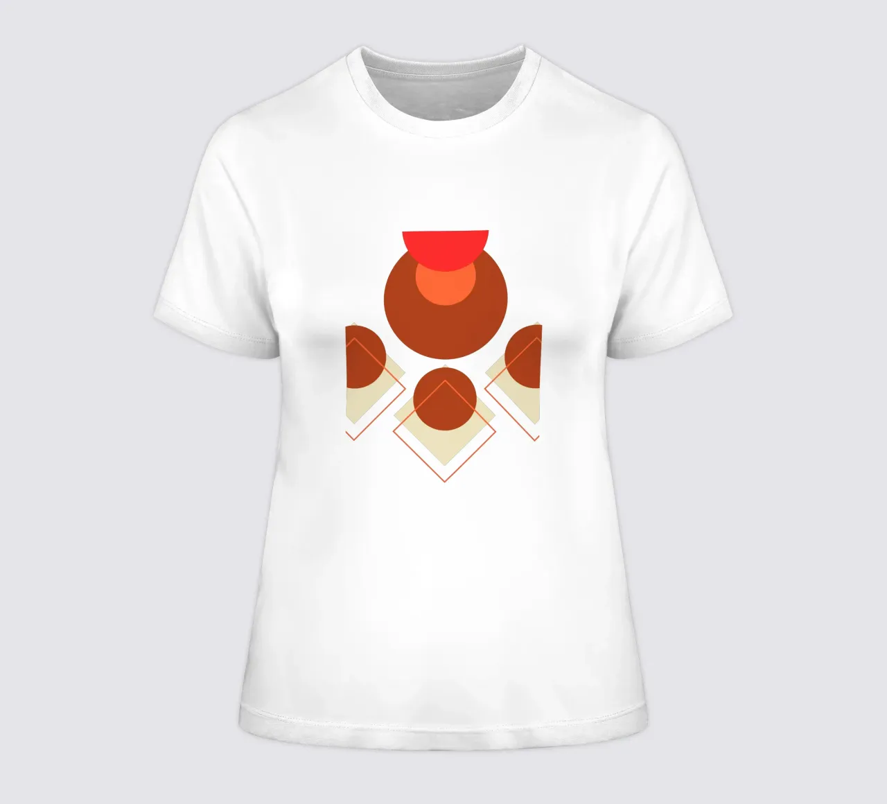 Boho minimalist modern simple women's fitted t-shirt by YSV MINIMALIST