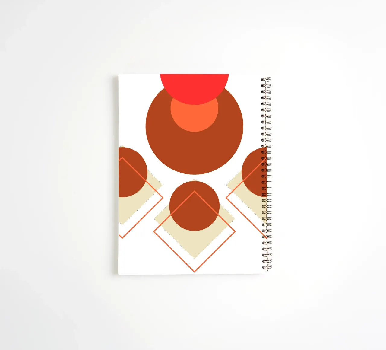 Boho minimalist modern simple spiral notebook by YSV MINIMALIST