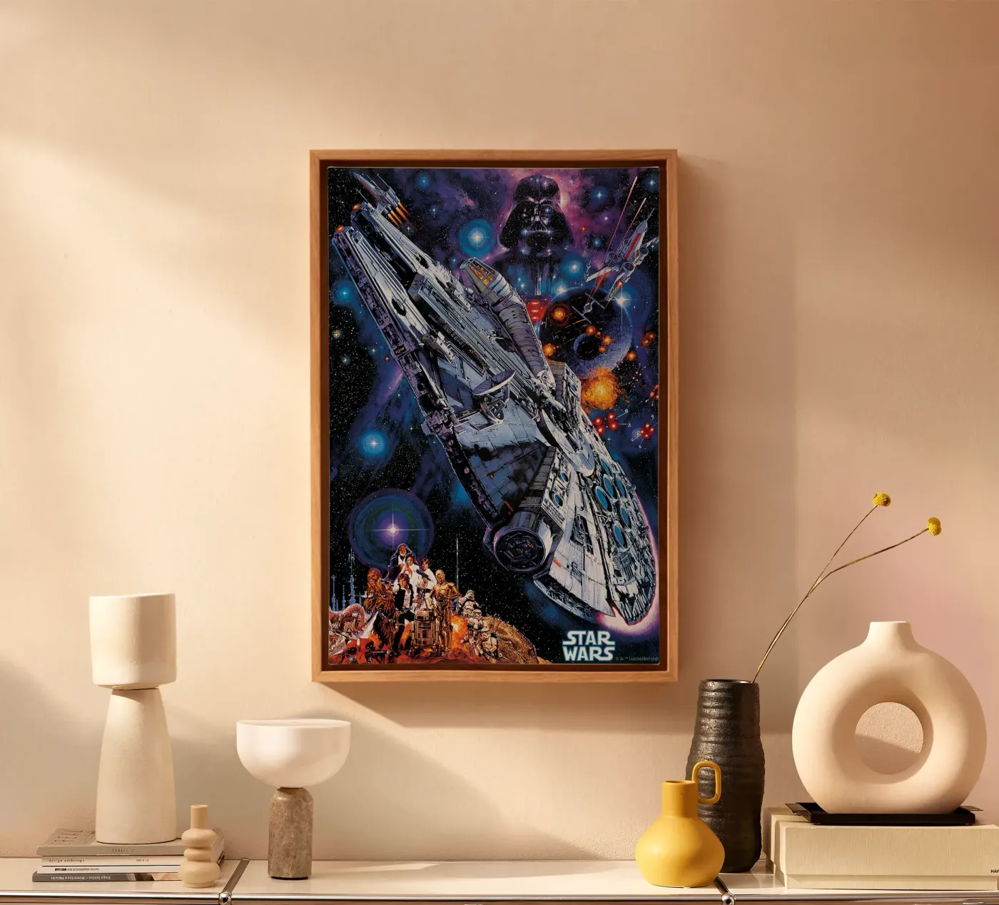 FLUCHT DURCH DIE STERNE canvas van Star Wars