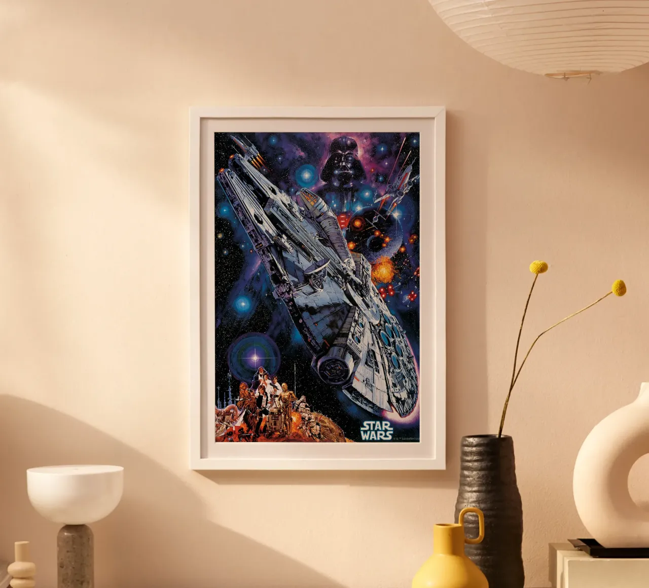 FLUCHT DURCH DIE STERNE carta hahnemühle da Star Wars