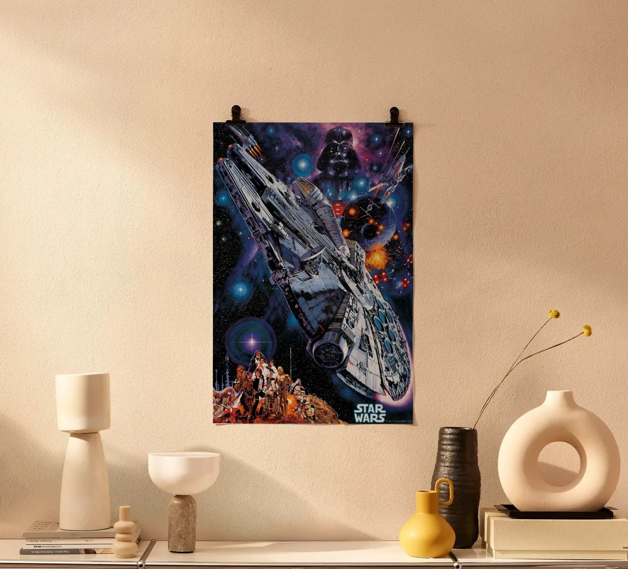 FLUCHT DURCH DIE STERNE Poster von Star Wars