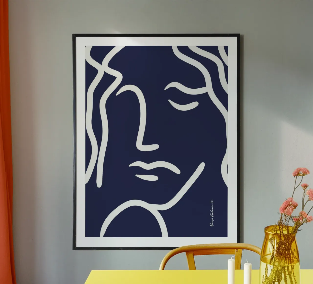 Color Splash poster con telaio in legno da Mike Leymi