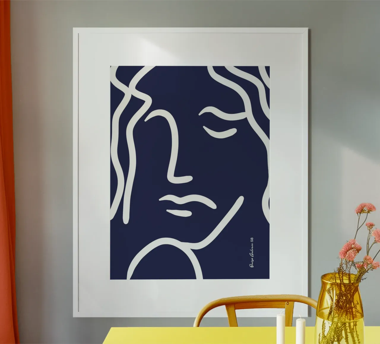 Color Splash poster con telaio in legno da Mike Leymi
