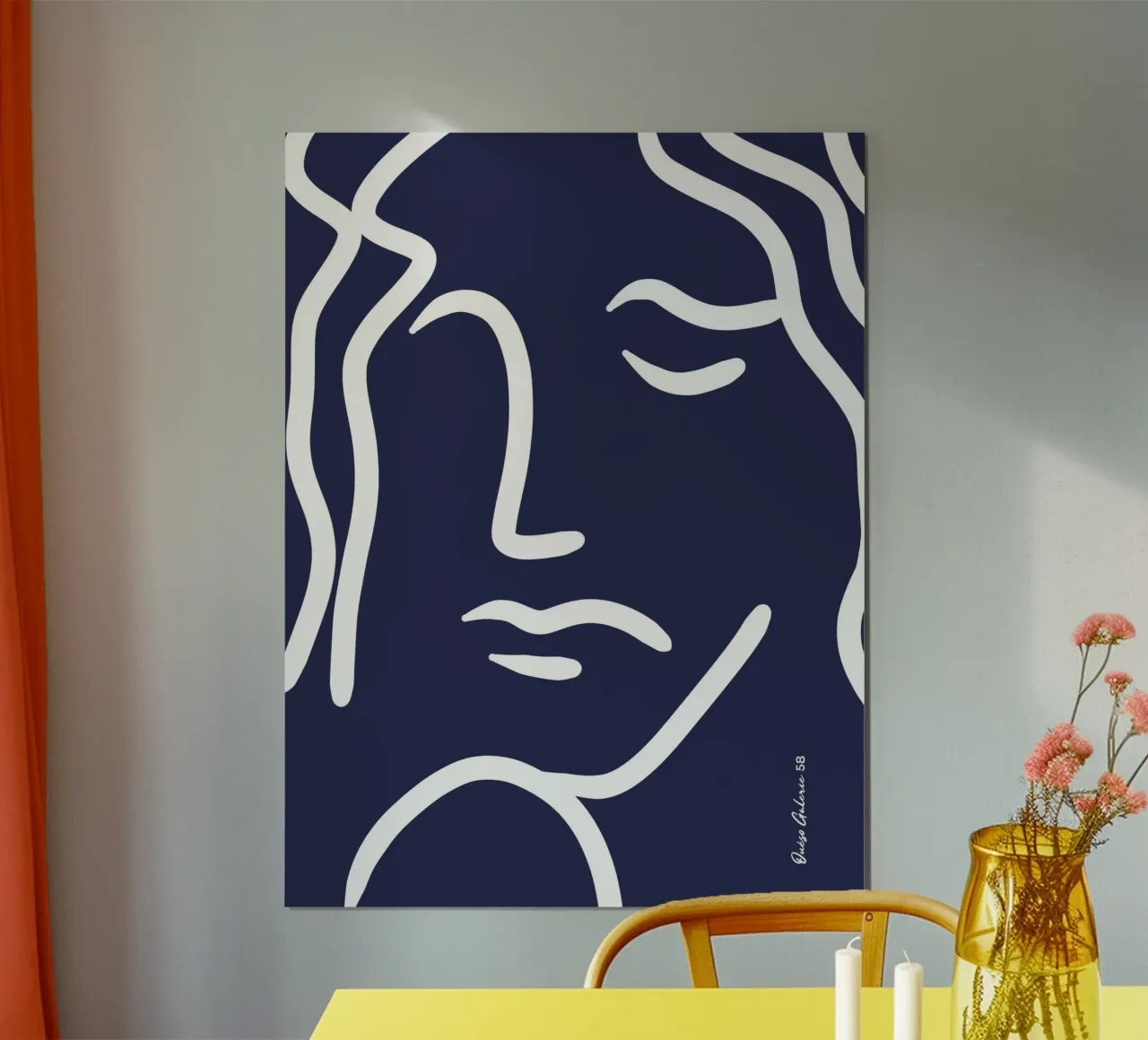 Color Splash poster con telaio in legno da Mike Leymi