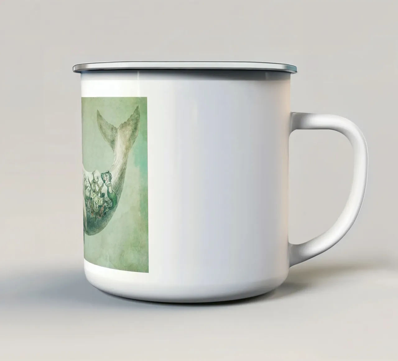 Far and Wide taza de esmalte de Eric Fan