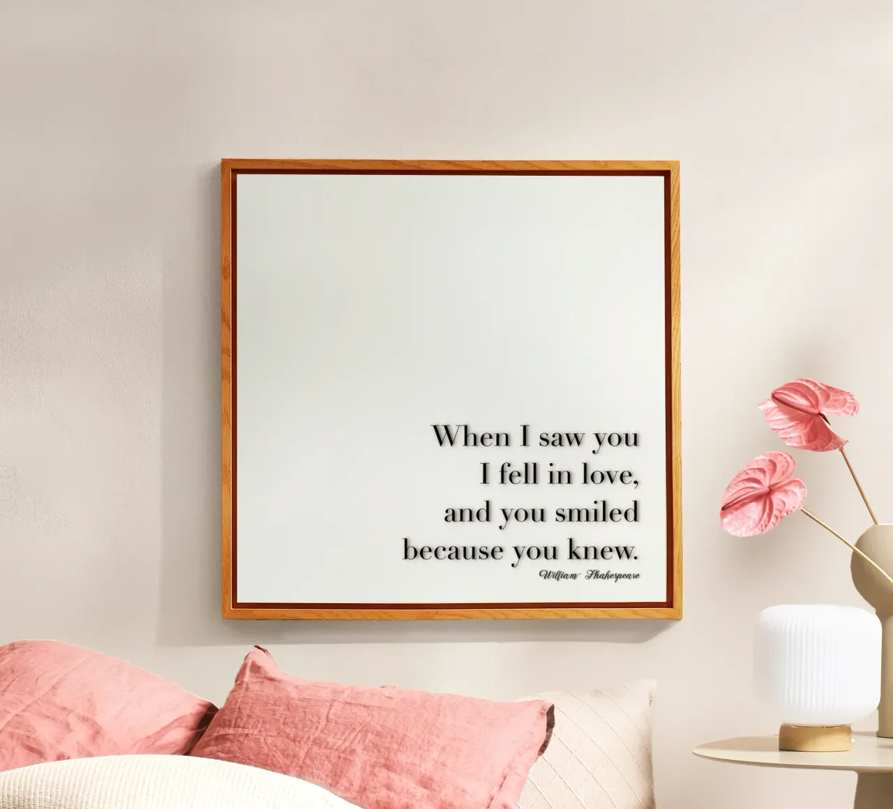 When I Saw You acrylic glass by Monika Strigel