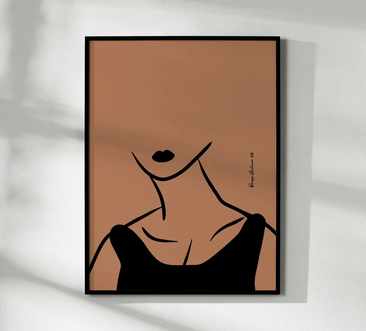 Living Forms poster con telaio in legno da Mike Leymi