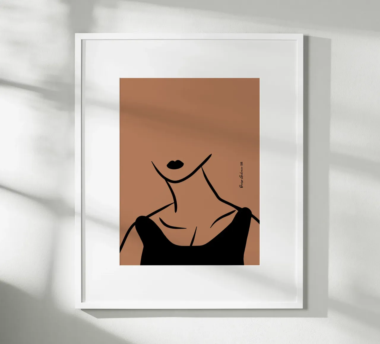 Living Forms poster con telaio in legno da Mike Leymi
