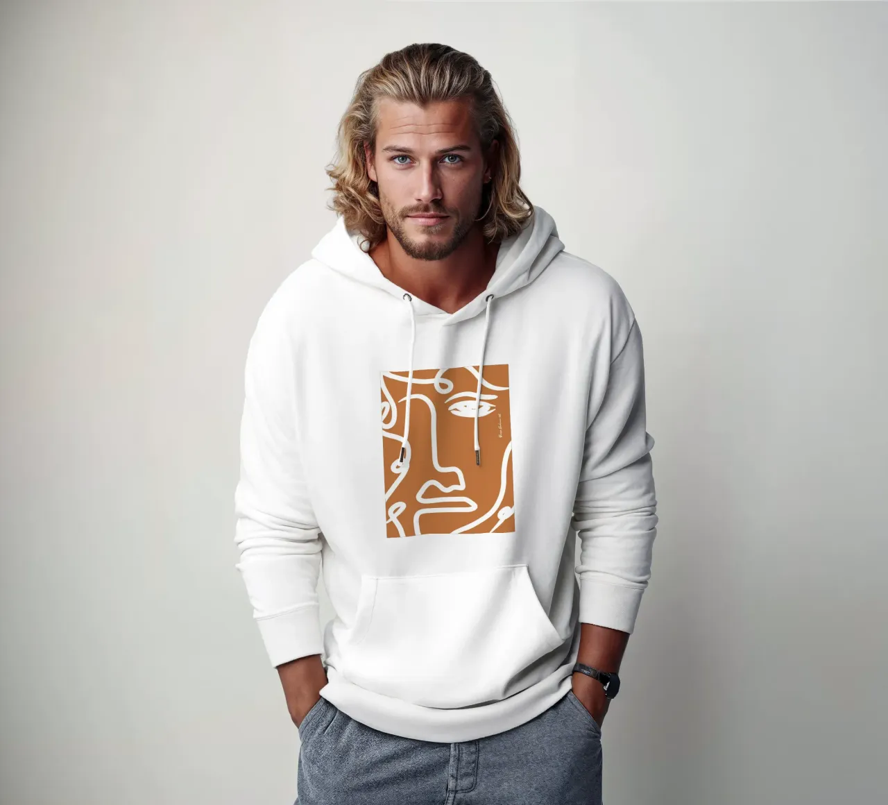 Soft Abstraction Hoodie von Mike Leymi