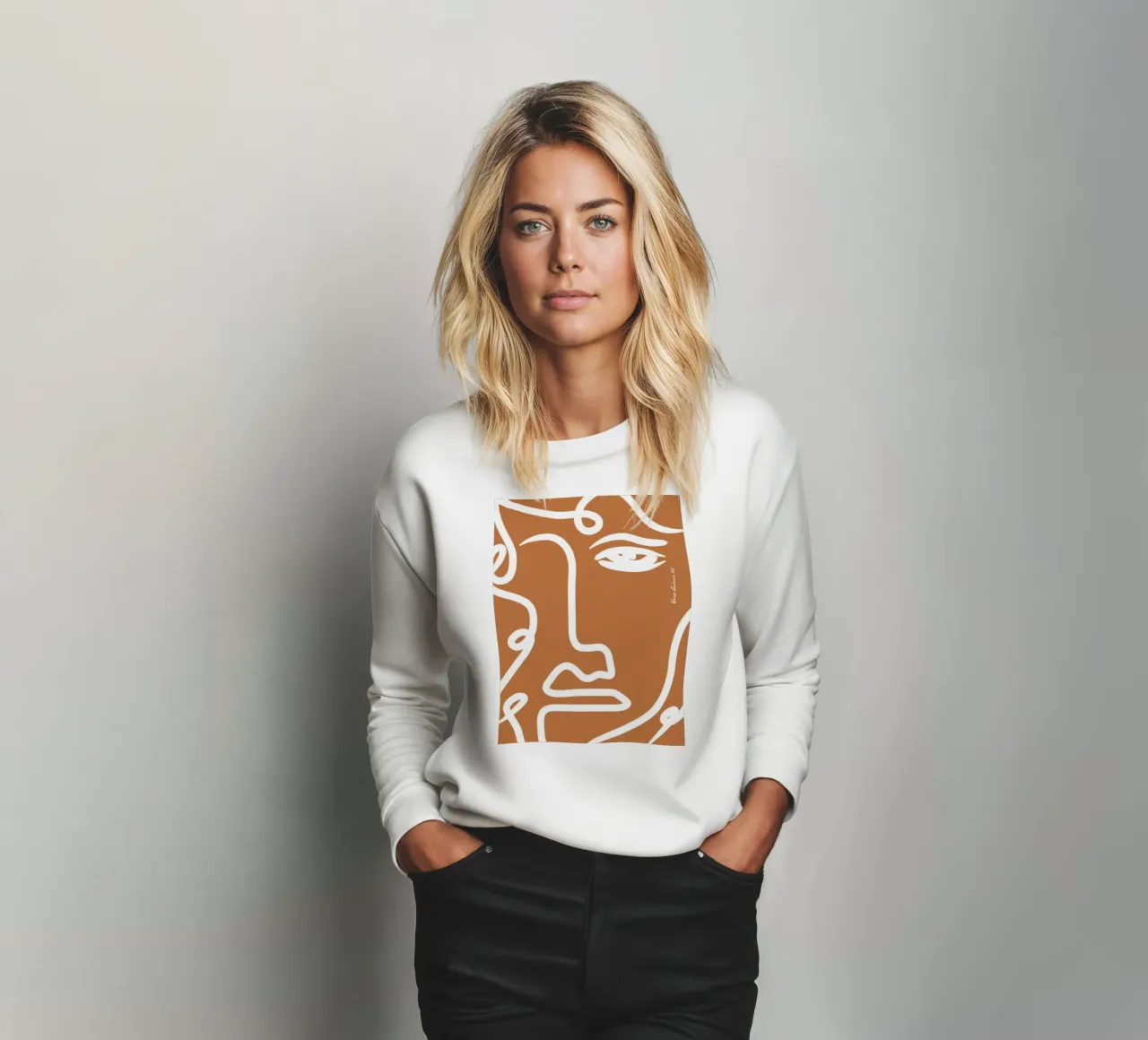 Soft Abstraction Sweatshirt von Mike Leymi