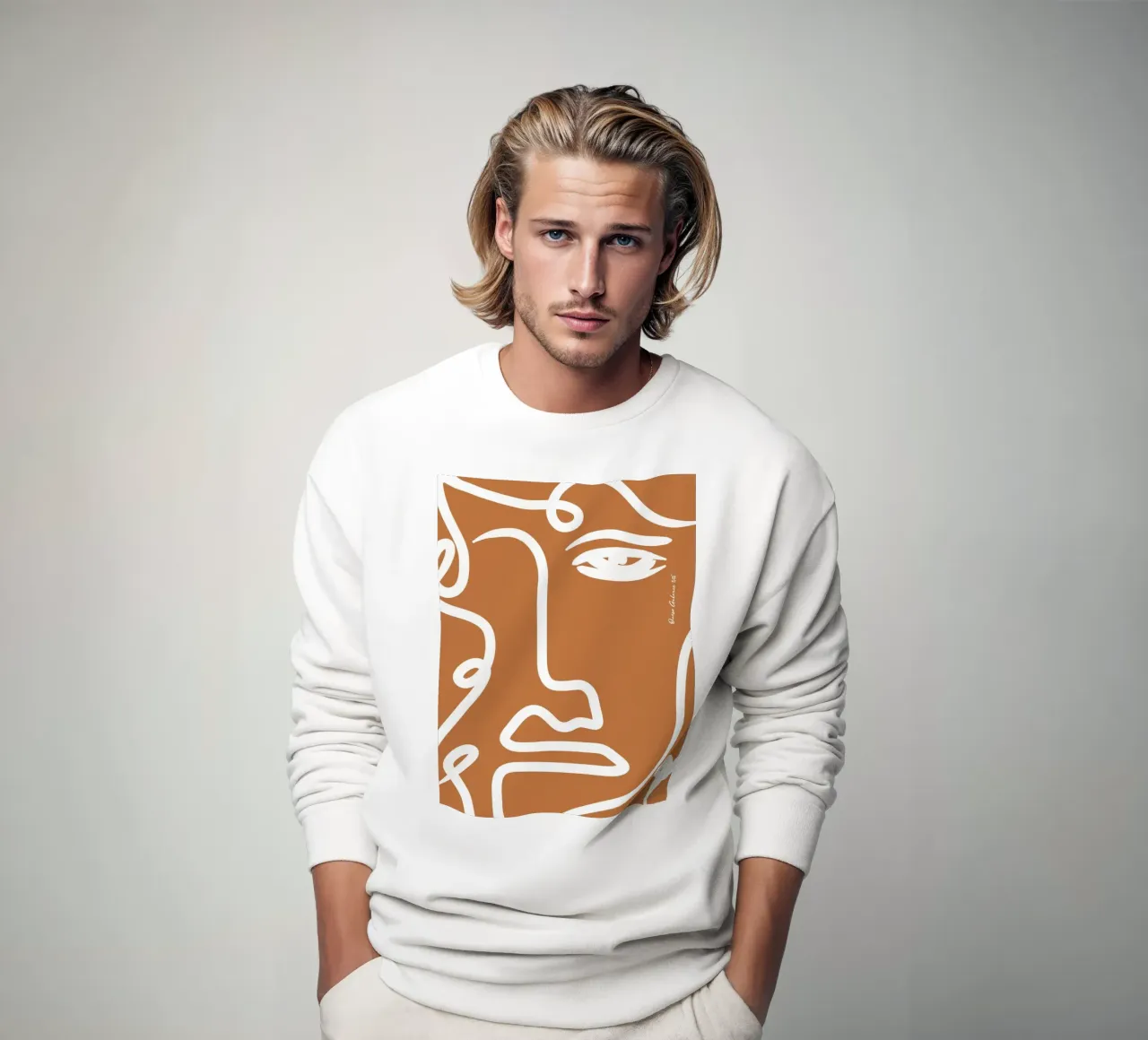 Soft Abstraction Sweatshirt von Mike Leymi
