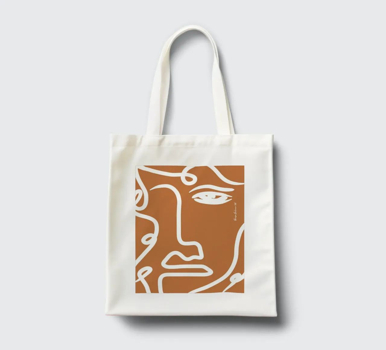 Soft Abstraction borsa in juta da Mike Leymi