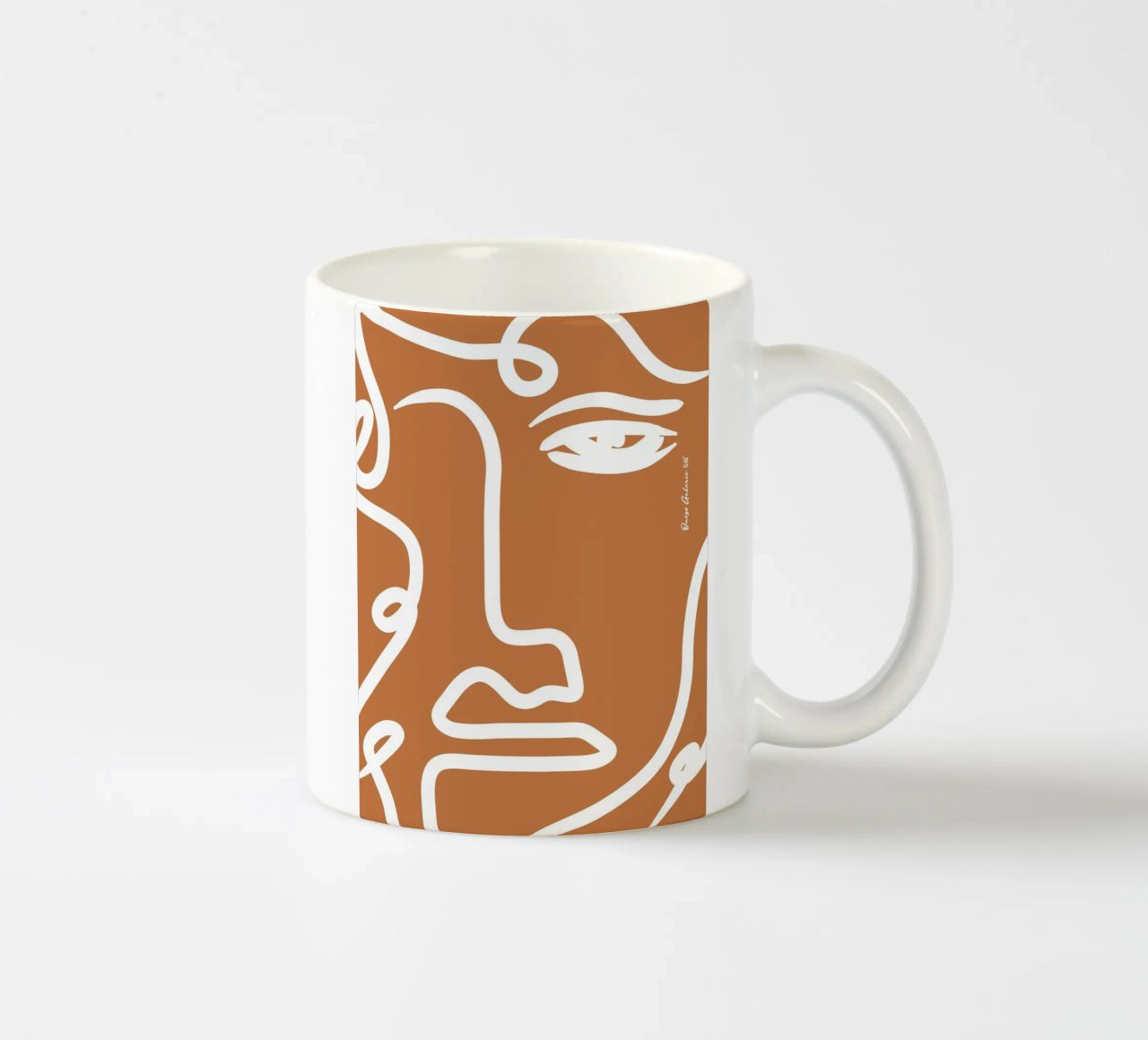 Soft Abstraction tazza in ceramica da Mike Leymi