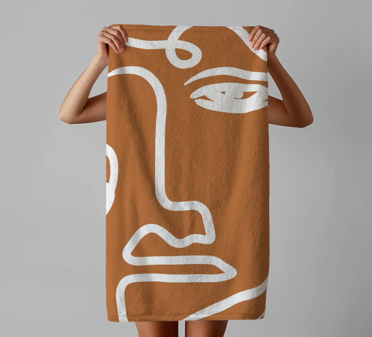 Soft Abstraction Handtuch von Mike Leymi