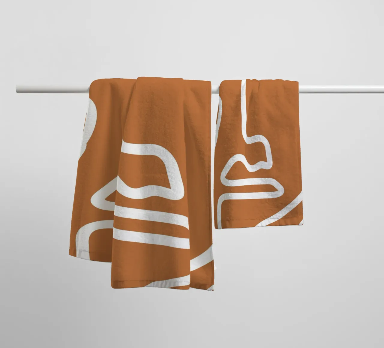 Soft Abstraction Handtuch von Mike Leymi