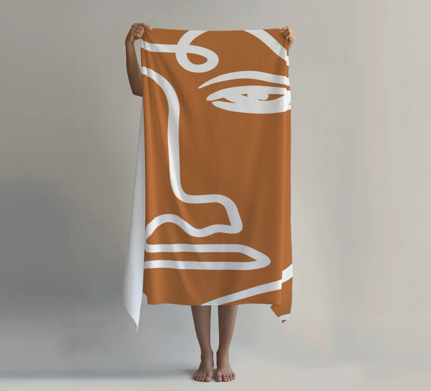 Soft Abstraction beach towel by Mike Leymi