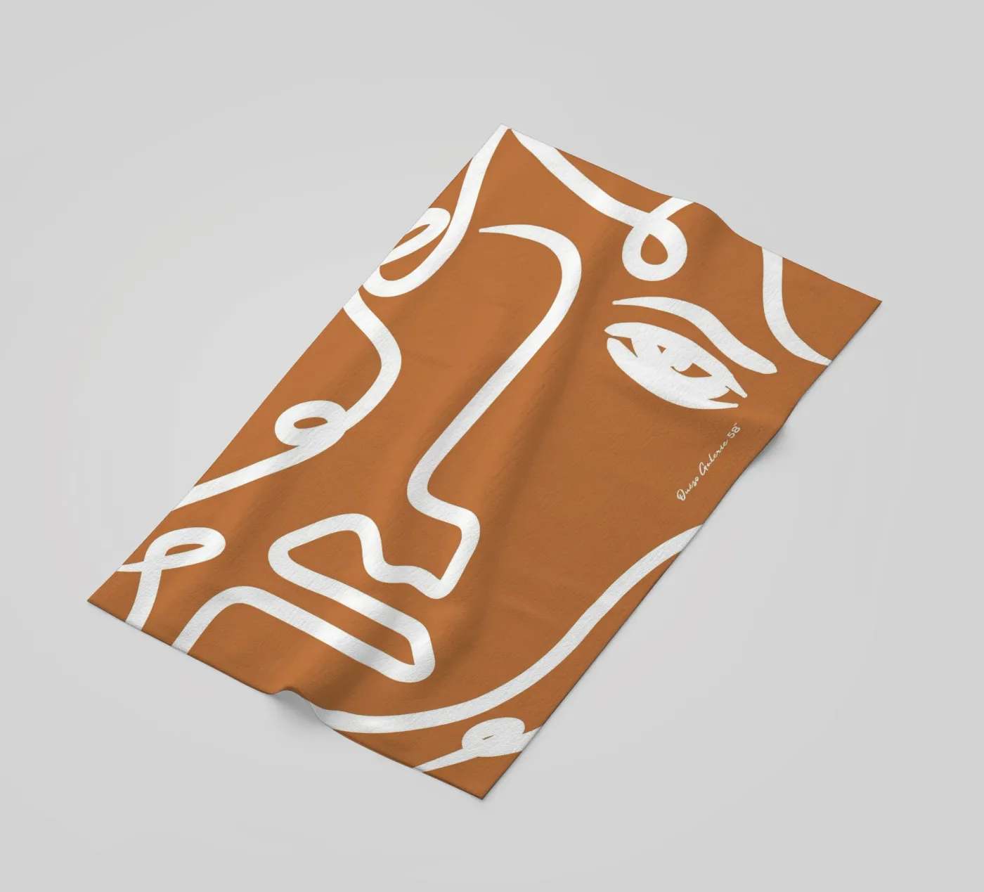 Soft Abstraction beach towel by Mike Leymi