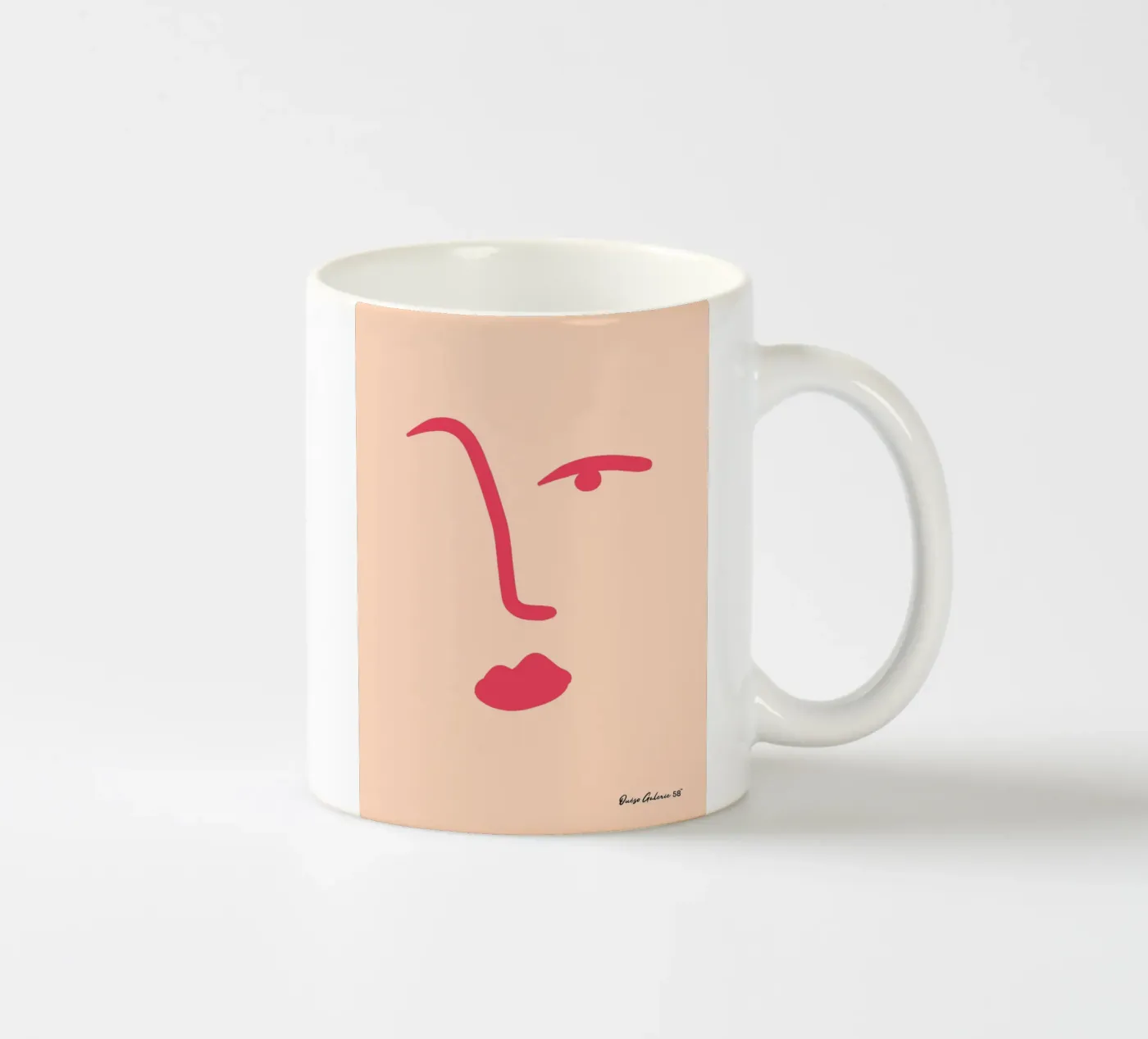 Floating Shapes ceramic mug by Mike Leymi