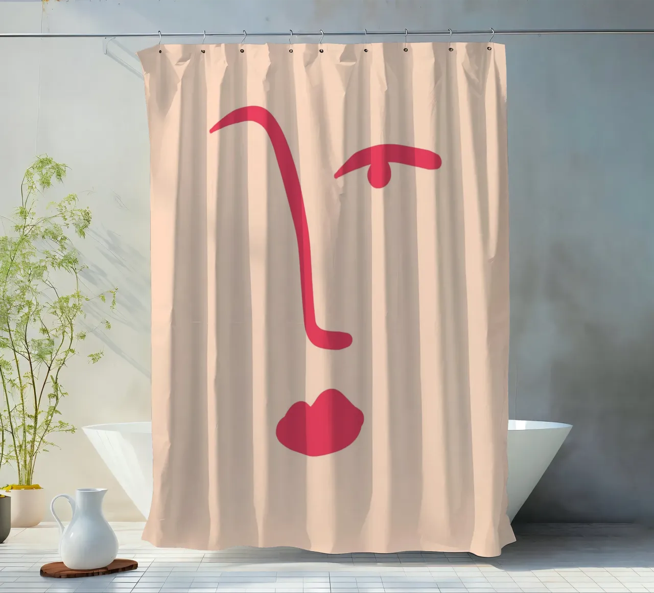 Floating Shapes tenda da doccia da Mike Leymi
