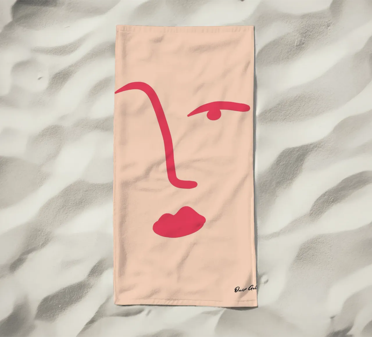 Floating Shapes beach towel by Mike Leymi