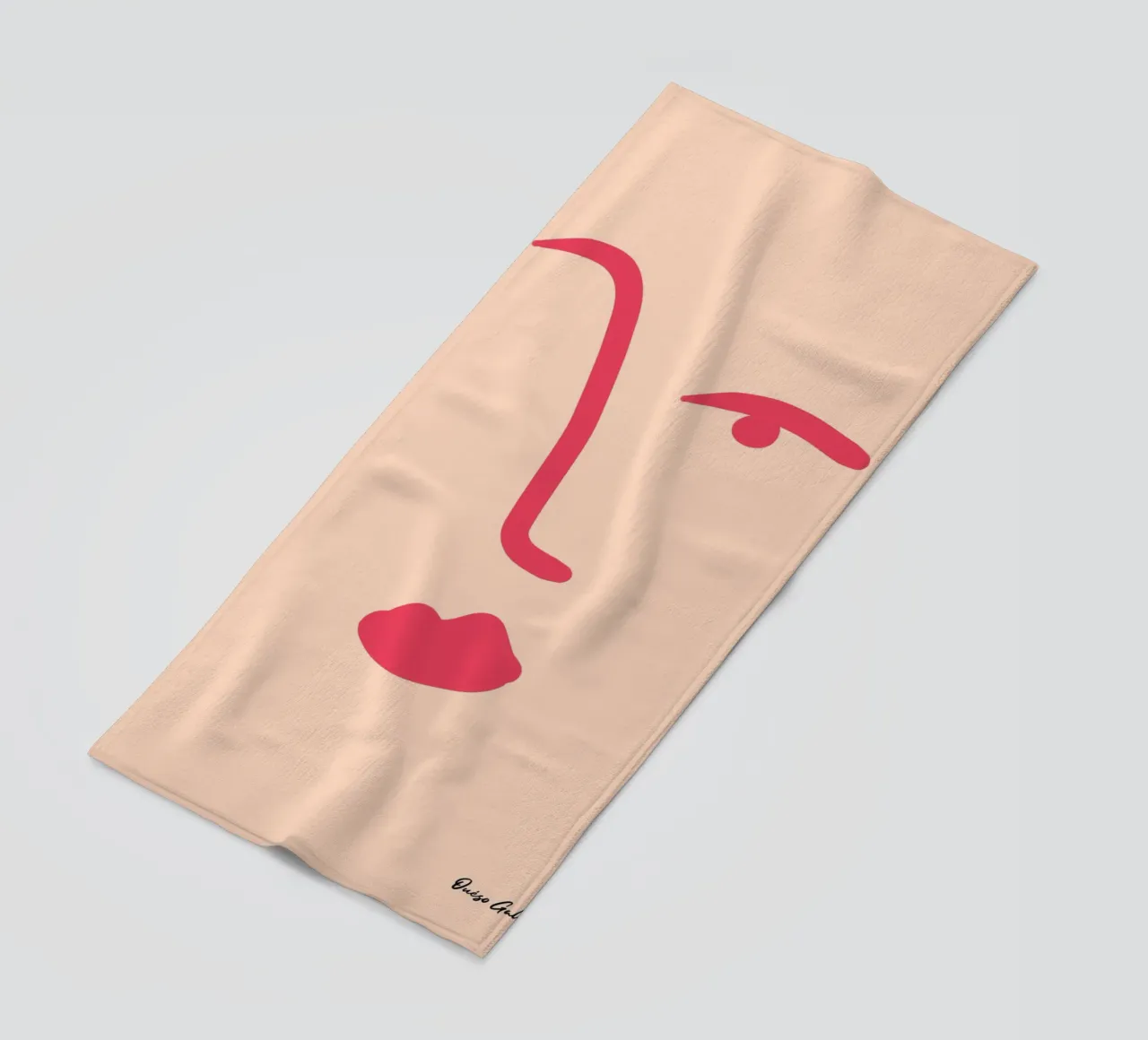 Floating Shapes beach towel by Mike Leymi