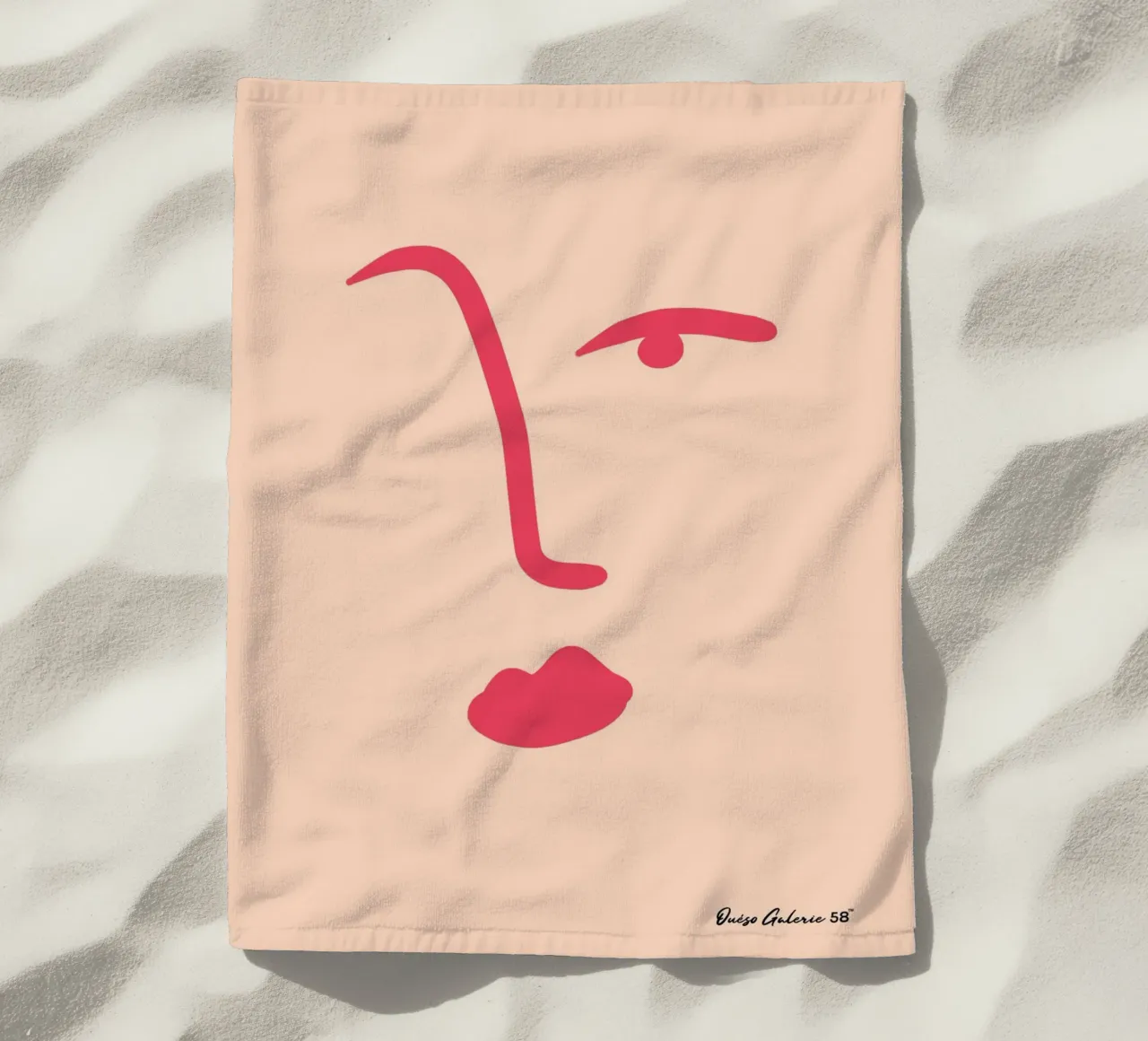 Floating Shapes beach towel by Mike Leymi