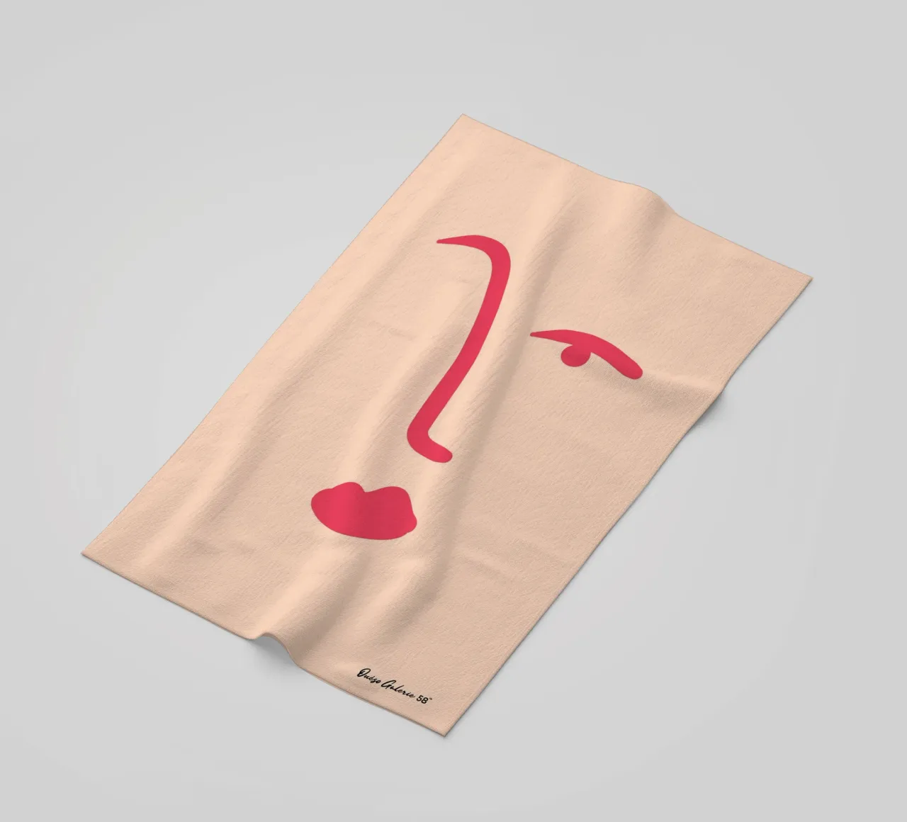 Floating Shapes beach towel by Mike Leymi