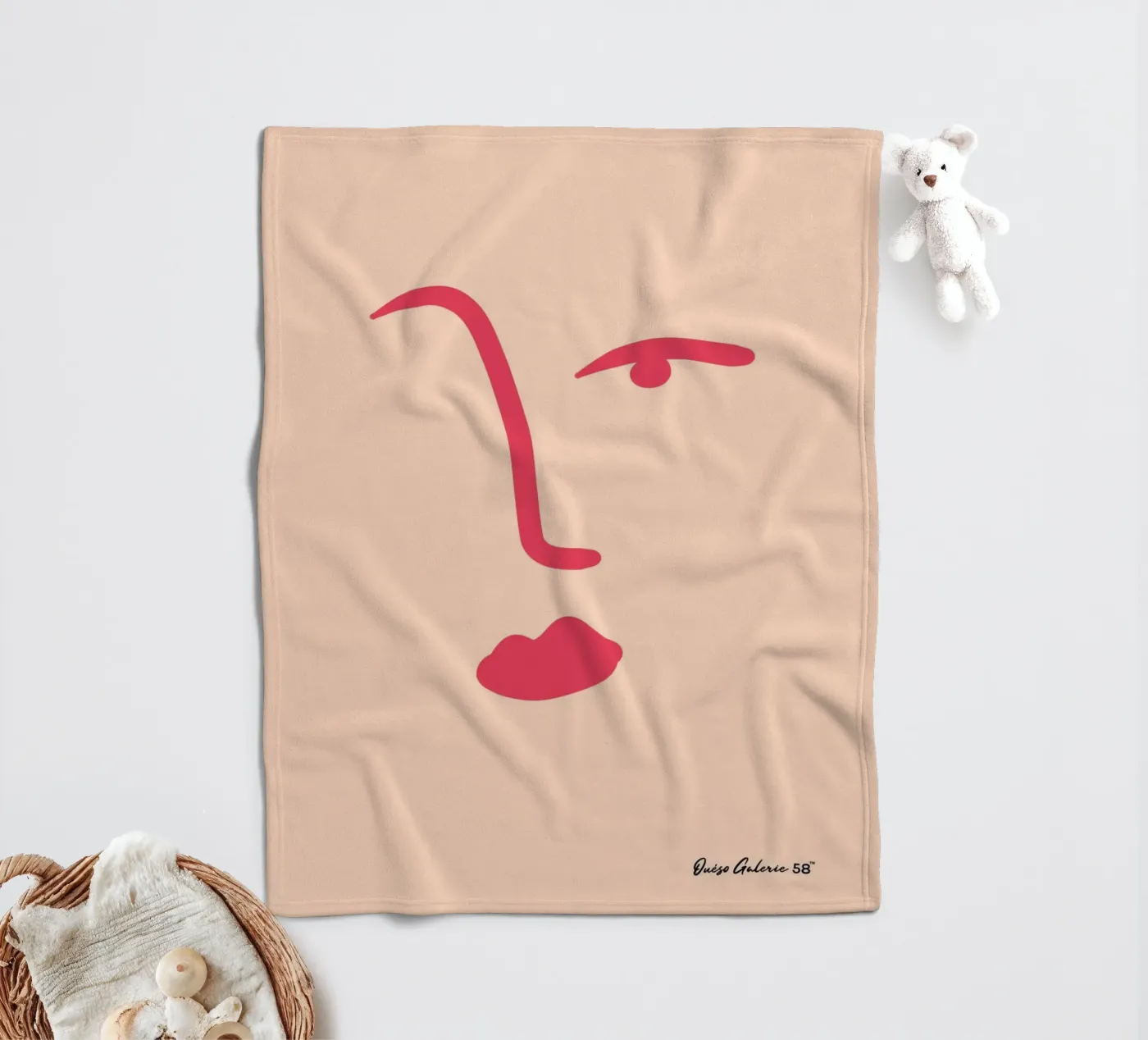 Floating Shapes fleecedeken van Mike Leymi