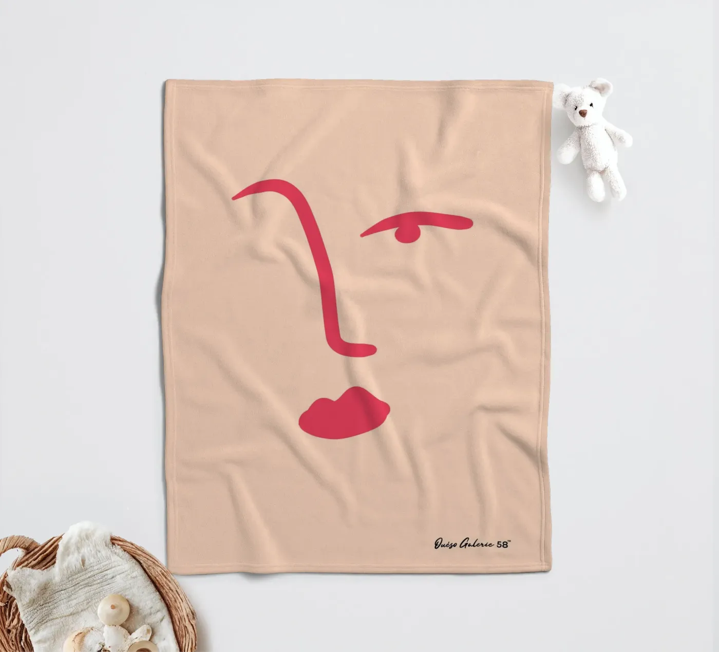 Floating Shapes fleecedeken van Mike Leymi