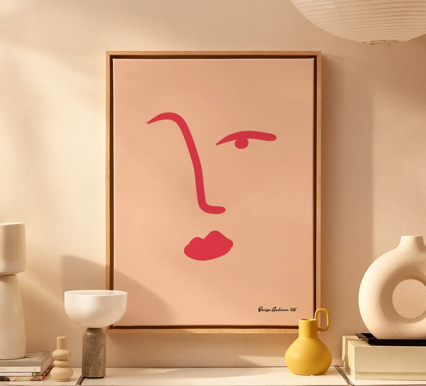 Floating Shapes canvas by Mike Leymi