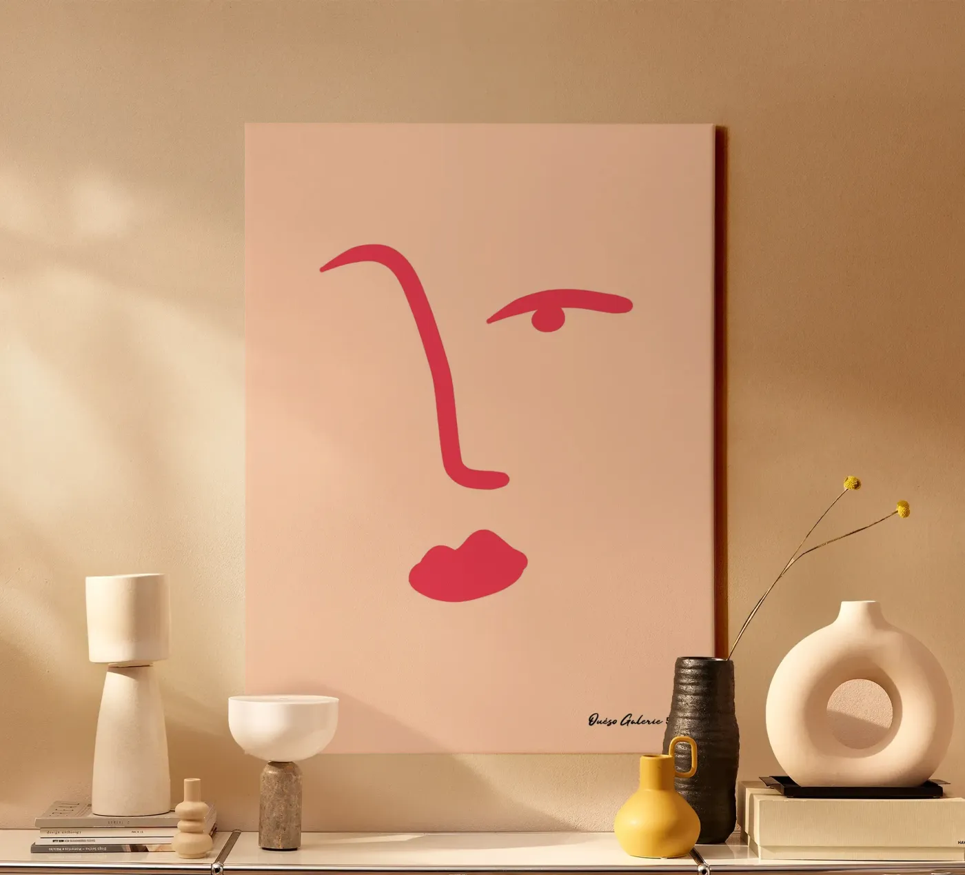 Floating Shapes canvas by Mike Leymi