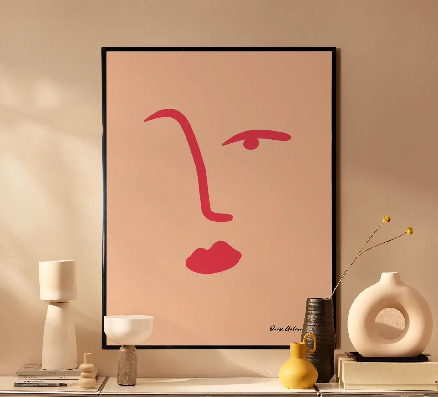 Floating Shapes Poster von Mike Leymi